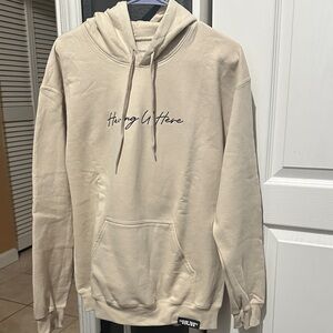 HUF Cream Hoodie with Logo
